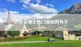 抖音容易上热门涨粉的句子