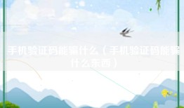 手机验证码能骗什么（手机验证码能骗什么东西）