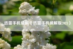迅雷手机破解（迅雷手机破解版2021）