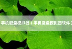 手机键盘模拟器（手机键盘模拟器软件）