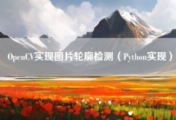 OpenCV实现图片轮廓检测（Python实现）