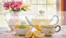 手机同屏电脑（手机同屏电脑怎么弄）