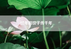 过年的饺子传千年