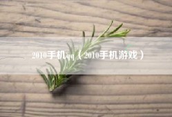 2010手机qq（2010手机游戏）