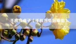 手机当桌子（手机当电脑桌面）
