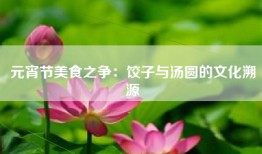 元宵节美食之争：饺子与汤圆的文化溯源