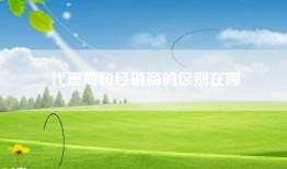 代理商和经销商的区别在哪