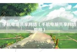 手机电脑共享网络（手机电脑共享网络教程）