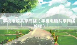 手机电脑共享网络（手机电脑共享网络教程）