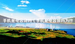 手机是电容屏吗（手机是电容屏吗为什么）