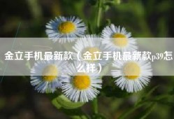 金立手机最新款（金立手机最新款p39怎么样）