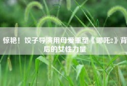 惊艳！饺子导演用母爱重塑《哪吒2》背后的女性力量