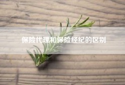 保险代理和保险经纪的区别