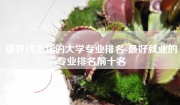 最好找工作的大学专业排名-最好就业的专业排名前十名