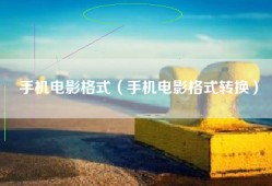 手机电影格式（手机电影格式转换）
