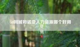 58同城和诺亚人力资源哪个好用