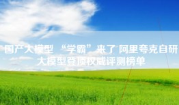 国产大模型 “学霸”来了 阿里夸克自研大模型登顶权威评测榜单
