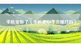 手机变形了（手机变形了会爆炸吗）