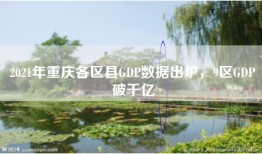 2021年重庆各区县GDP数据出炉，9区GDP破千亿