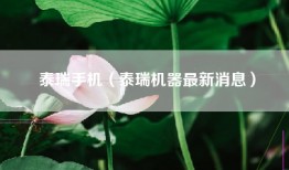 泰瑞手机（泰瑞机器最新消息）