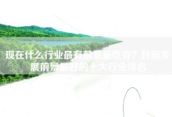 现在什么行业最有前景最吃香？目前发展前景最好的十大行业排名