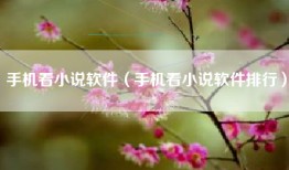 手机看小说软件（手机看小说软件排行）