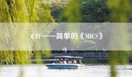 CTF——简单的《MICS》