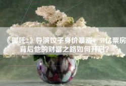 《哪吒2》导演饺子身价暴涨，57亿票房背后他的财富之路如何开启？