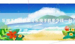 乐视手机价格表（乐视手机多少钱一台）