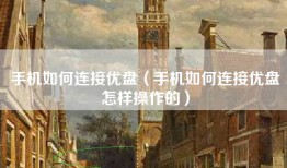 手机如何连接优盘（手机如何连接优盘怎样操作的）