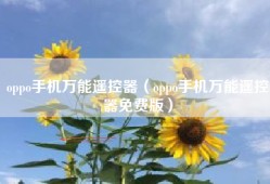 oppo手机万能遥控器（oppo手机万能遥控器免费版）