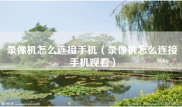 录像机怎么连接手机（录像机怎么连接手机观看）