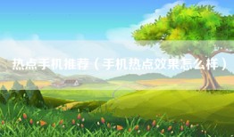 热点手机推荐（手机热点效果怎么样）