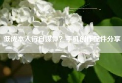低成本入行自媒体？手机创作配件分享