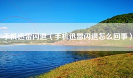 手机迅雷闪退（手机迅雷闪退怎么回事）