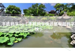 手机码字app（手机码字快还是电脑码字快）
