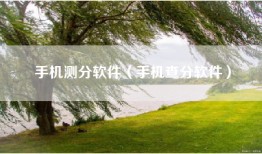 手机测分软件（手机查分软件）