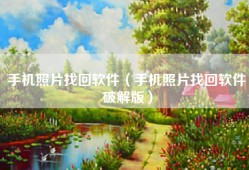手机照片找回软件（手机照片找回软件破解版）
