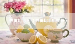性价比 手机（性价比手机推荐）