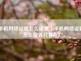 手机网络设置怎么设置（手机网络设置怎么设置只要4g）