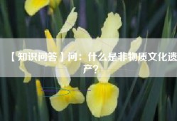 【知识问答】问：什么是非物质文化遗产？