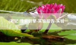 [笔记]搜索引擎-实验报告-实验一