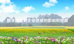 数字颠覆对企业造成的影响和挑战