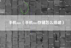 手机nas（手机nas存储怎么搭建）