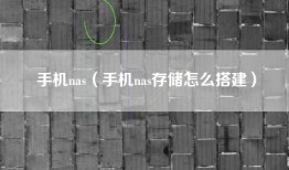 手机nas（手机nas存储怎么搭建）