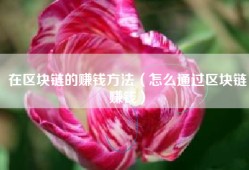 在区块链的赚钱方法（怎么通过区块链赚钱）