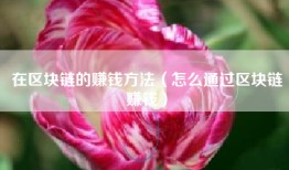 在区块链的赚钱方法（怎么通过区块链赚钱）