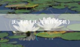沃3g手机（沃3g手机开不了机）
