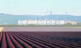 谷歌SEO优化排名怎么做