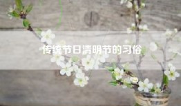 传统节日清明节的习俗